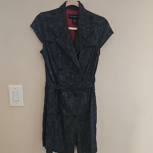 Sharagano Black Mini Dress with Belt